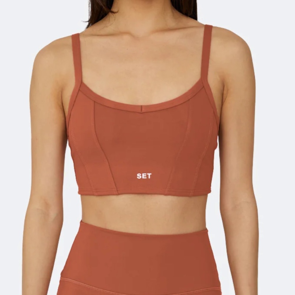 NWOT Set Active Giada Song Bra Luxform in Terracotta size Small